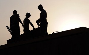 home improvement contractors on roof